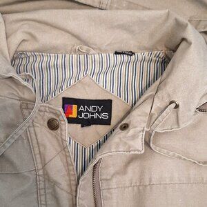 Andy Johns Vintage Khaki Anorak/Parka Women's Coat Size M